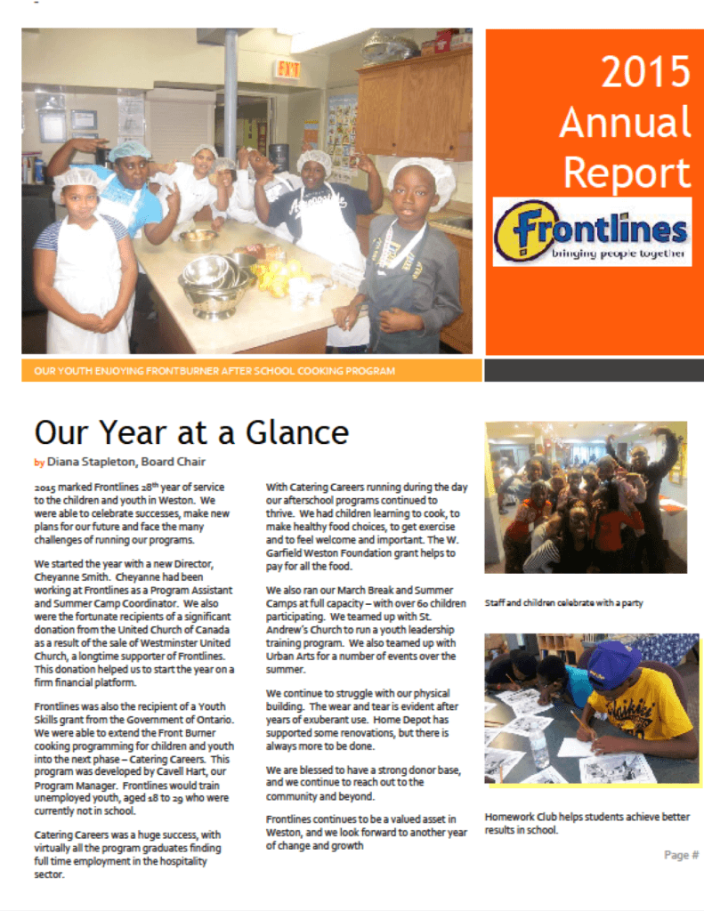 2015 Annual Report Report